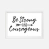 Be Strong Arrow Wall Art Inspirational Home Decor Sign Printable Template