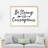 Be Strong Arrow Wall Art Inspirational Home Decor Sign Printable Template