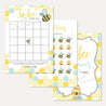 Bee Baby Shower Games Set Printable Template