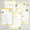 Bee Baby Shower Games Set Printable Template