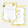 Bee Baby Shower Games Set Printable Template