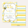 Bee Baby Shower Invitation Printable Template