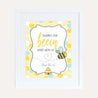Bee Baby Shower Thank You Sign Printable Template 