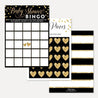 Black and Gold Baby Shower Bingo Game Printable Template