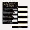 Black and Gold Baby Shower Games Set Printable Template