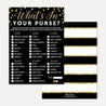Black and Gold Baby Shower Games Set Printable Template