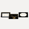 Black and Gold Baby Shower Food Tent Cards Printable Template