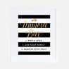 Black and Gold Baby Shower Mimosa Sign Printable Template