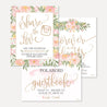 Blush Floral Arch Wedding Sign Set Printable Template