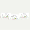 Blush Floral Modern Wedding Place Cards Printable Template