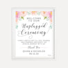 Blush Floral Modern Wedding Unplugged Ceremony Sign Printable Template