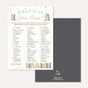 Book Themed Baby Shower Games Set Printable Template