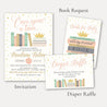 Book Themed Baby Shower Complete Package Set Printable Template