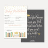 Book Themed Baby Shower Prediction Advice Wishes Bundle Printable Templat