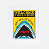Baby Shark Danger Kids Party Welcome Sign Printable Template