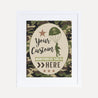 Camo Army Kids Party Custom Sign Printable Template
