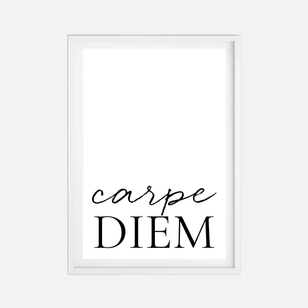 Printable Carpe Diem Wall Art Template | Hadley Designs
