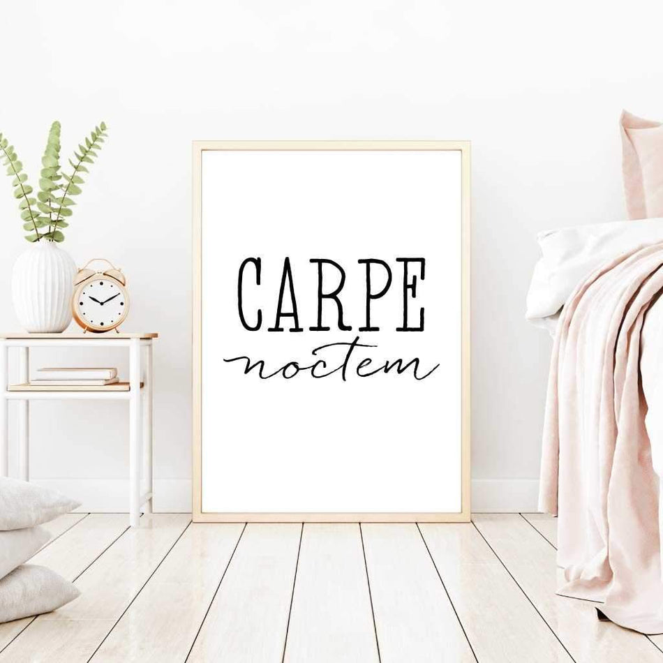 Printable Carpe Noctem Wall Art Template | Hadley Designs