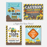 Boys Tractor Kids Posters Decor Favor Welcome Signs