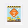 Construction Kids Party Sign Set Printable Template