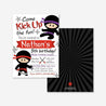 Ninja Kids Party Invitation Printable Template