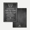 Chalk Simple Greenery Wedding Invitation Printable Template
