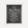 Chalk Simple Greenery Wedding Bar Drinks Sign Printable Template