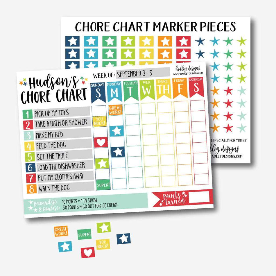 Chore Chart Printable Template