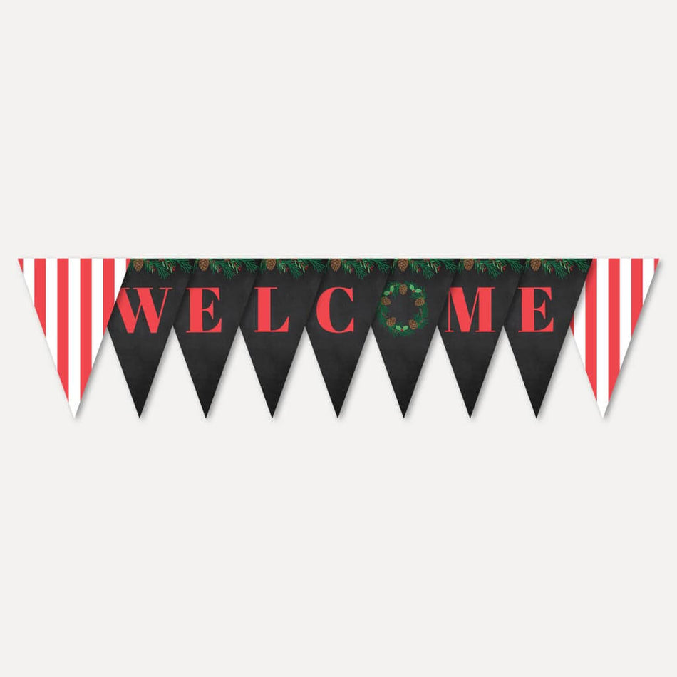 Christmas Baby Shower Banner Printable Template