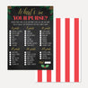 Christmas Baby Shower Games Set Printable Template