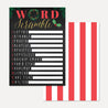 Christmas Baby Shower Games Set Printable Template