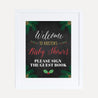 Christmas Baby Shower Guest Book Sign Printable Template