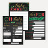 Christmas Baby Shower Prediction Advice Wishes Bundle Printable Template
