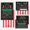 Christmas Baby Shower Invitation Suite Printable Template