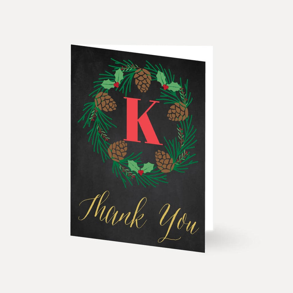 Christmas Baby Shower Thank You Card Printable Template
