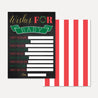 Christmas Baby Shower Prediction Advice Wishes Bundle Printable Template