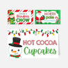Christmas Food Tent Cards Printable Template