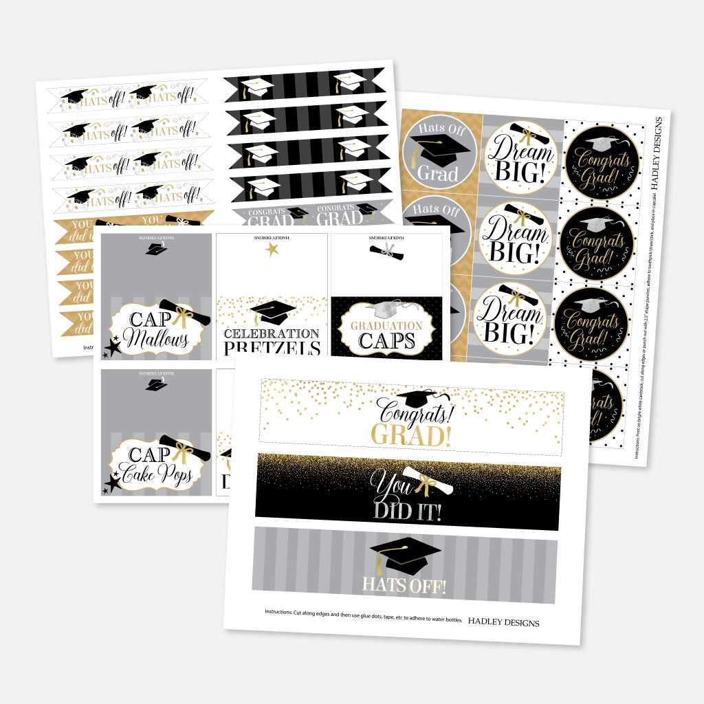 Printable Graduation Party Complete Package Templates | Hadley Designs
