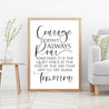 Courage Doesn't Always Roar Wall Art Inspirational Home Decor Sign Printable Template