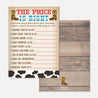 Cowboy Baby Shower Games Set Printable Template