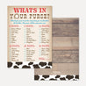 Cowboy Baby Shower Games Set Printable Template