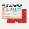 Cowboy Baby Shower Prediction Advice Wishes Bundle Printable Template
