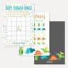 Dino Baby Shower Games Set Printable Template