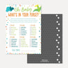 Dino Baby Shower Games Set Printable Template