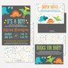 Dino Baby Shower Invitation Suite Printable Template
