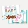 Donut Diner Baby Shower Book Request Card Printable Template