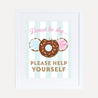 Donut Diner Baby Shower Food Sign Printable Template