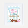 Donut Diner Baby Shower Welcome Sign Printable Template