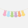 Easter Party Bunny Banner Printable Template