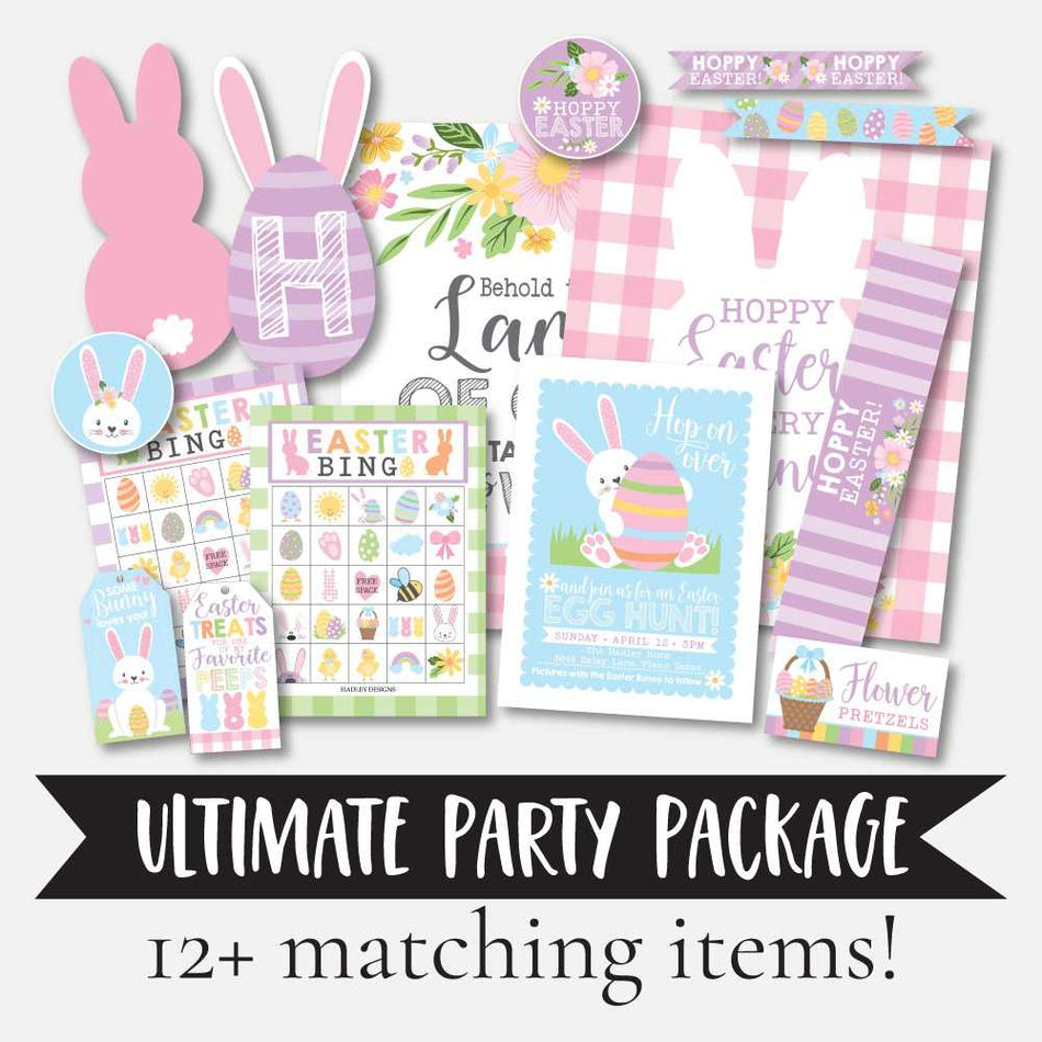Easter Party Complete Package Printable Templates